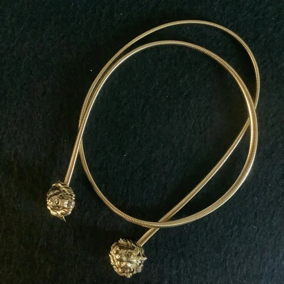 Accessories | Vintage Lion Head Stretch Belt Chain | Poshmark display picture 3